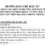 Hướng Dẫn Chủ Đầu Tư